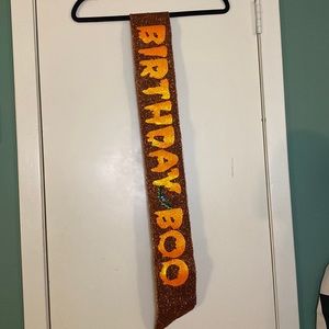Halloween Birthday Sash - Birthday Boo